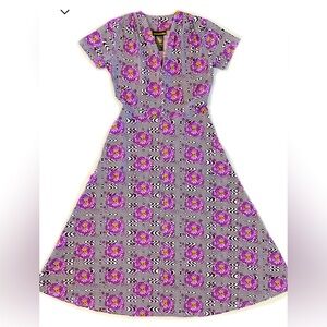 Nooworks Haze print dress 3X.  Greta cut